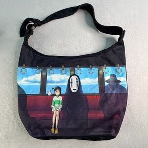 Studio Ghibli Spirited Away No Face Anime Purse School Bag Shoulder Handbag Rare